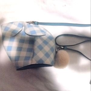 Loewe Bunny Gingham Mini Leather Shoulder Bag